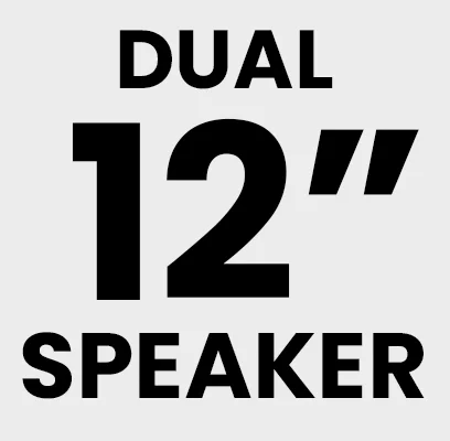 Dual 12 inch Speaker